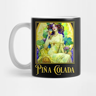 Art Nouveau Pina Colada Mug